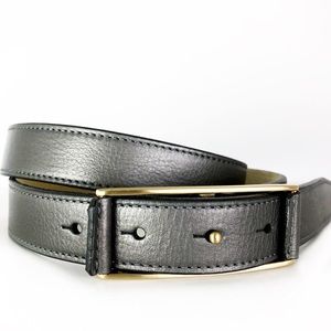 Cole Haan Belt Womens Medium Silver Gray Gold